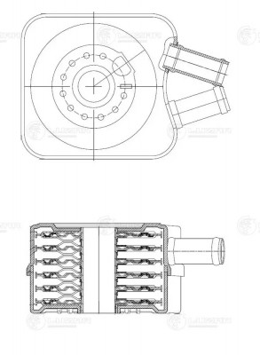 Радиатор масл. для а/м Volkswagen Passat B4 (93-) 1.9TDi/1.8T/2.8i LOc1868 LOC1868 LUZAR