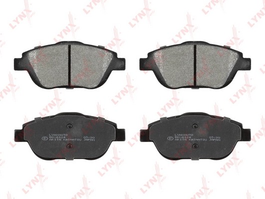 Колодки тормозные дисковые передние BD6124 LYNXAUTO