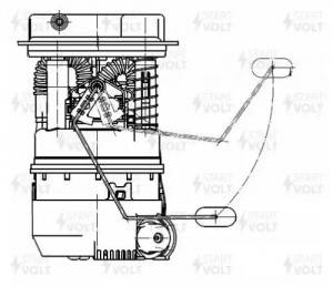 Модуль топливного насоса для а/м Renault Duster 10- 2.0i SFM0915 SFM 0915 START VOLT