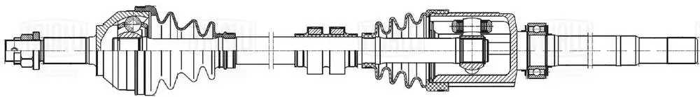 Привод Nissan Qashqai J10 (06-)/X-Trail T31 (07-) 2.0i MT 4WD (перед. прав.) (AR AR1446 TRIALLI