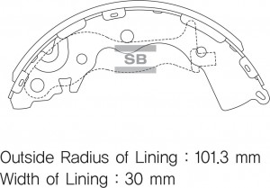 Колодки тормозные бар. HYUNDAI ACCENT 1.4-1.6 05-/KIA RIO II 1.4-1.6 05- SA153 SA153 SANGSIN