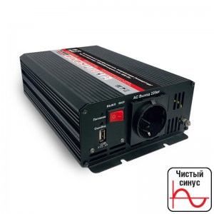 Преобразователь напряжения (инвертор) 12-220V 600Вт чистая синусоида AVS A07977S AVS