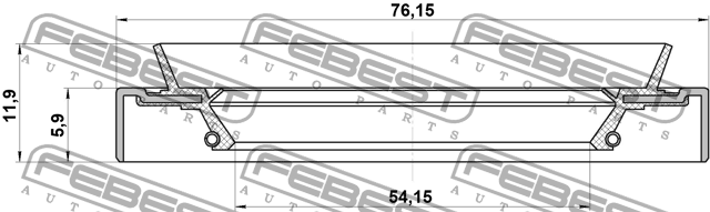 MITSUBISHI 95HDS-56760612X FEBEST