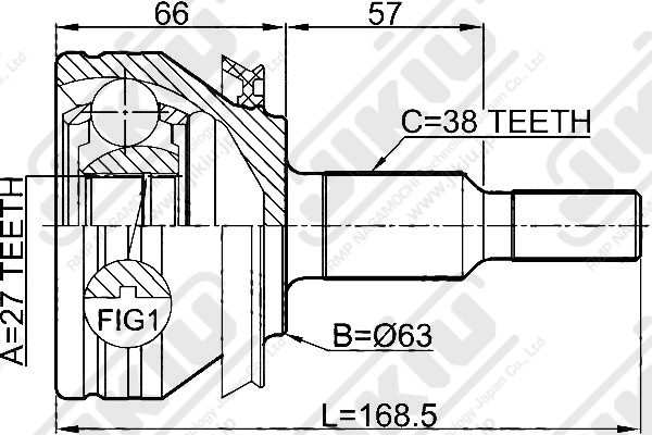 ШРУС JC33019 JC33019 JIKIU