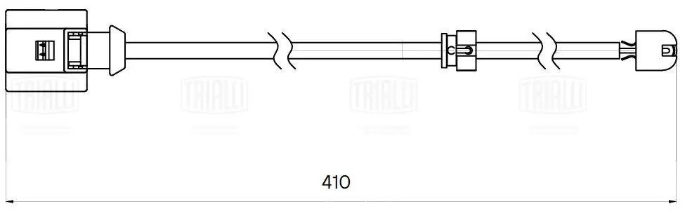 Датчик износа колодок Porsche Cayenne (02-) перед. L=410 R20 (PFS 0175) PFS 0175 TRIALLI