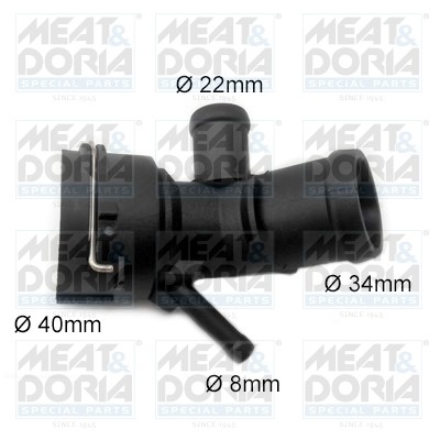 Фланец AUDI A3 (04-07) системы охлаждения MEAT&DORIA 93515 MEAT DORIA