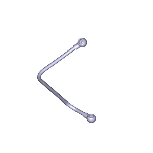 Трубка ЯМЗ-6581,6583 клапана электромагнитного подводящая (вместо 7511.1308754-2 658.1308754-10 YAMZ