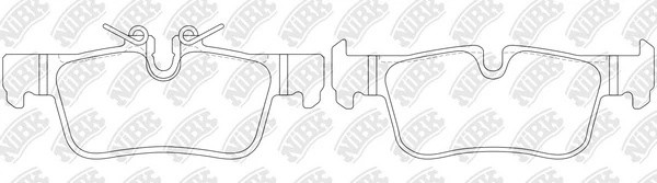 Колодки тормозные дисковые BMW 2 F45 14-/X1 F48 15-  PN0651 PN0651 NIBK