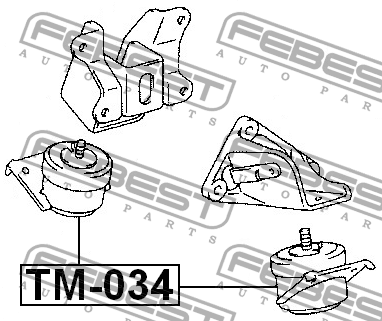 Опора двигателя TM-034 TM-034 FEBEST