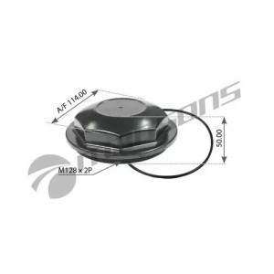 Крышка ступицы M128x2/50xSW115; RVI Premium II TR/PR/ DXi 7, Kerax; DXi 11/13, M 800.138 MANSONS