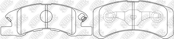 Колодки тормозные MITSUBISHI Mirage передние (4шт.) NIBK PN6428 NIBK