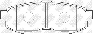 Колодки тормозные MAZDA MPV задние (4шт.) NIBK PN5807 NIBK