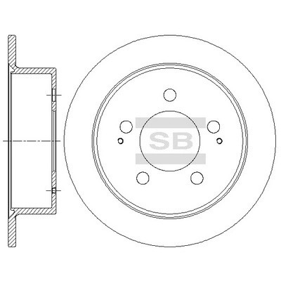 Диск тормозной SSANGYONG ACTYON/KYRON/REXTON II 06- задний SD5201 SD5201 SANGSIN