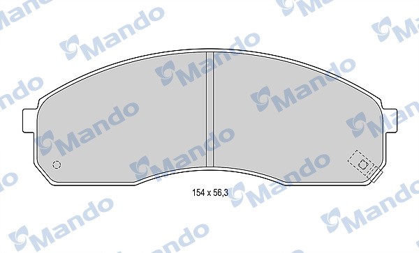 Колодки тормозные KIA Carnival (03-) передние (4шт.) MANDO MPK31 MANDO
