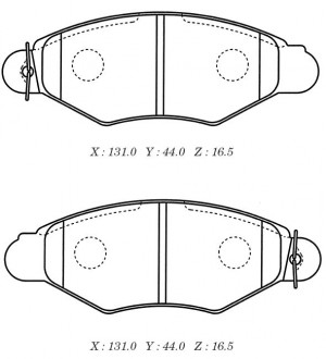 D11188 колодки дисковые! передние!\ Citroen Xsara 1.4i-1.9TD/Renault Kangoo all  D11188 MK KASHIYAMA