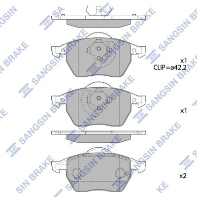 Тормозная колодка SP2097A SP2097A SANGSIN