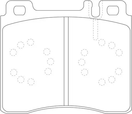 Колодки тормозные передние (MB W140 9198) BP31029 BP31029 SB NAGAMOCHI