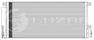 Радиатор кондиц. с ресивером для а/м Opel Mokka (13-) 1.4T LRAC2151 LRAC2151 LUZAR