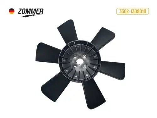 Вентилятор охлаждения ГАЗель 6-лопастной черный 33021308010 ZOMMER