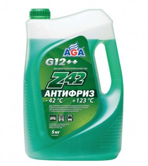 Антифриз зеленый -42C 5л Antifreeze Z42 AGA AGA049Z AGA
