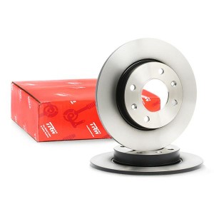 Диск тормозной PEUGEOT 307 CITROEN C2,C3,C4 задний (1шт.) TRW DF4185 TRW