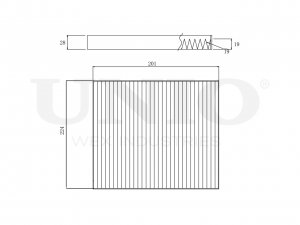 Фильтр салонный угольный FLT-40086C UNIO