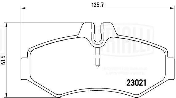Колодки торм. Mercedes G (W463) (90-) диск. зад. (PF 1571) PF1571 TRIALLI