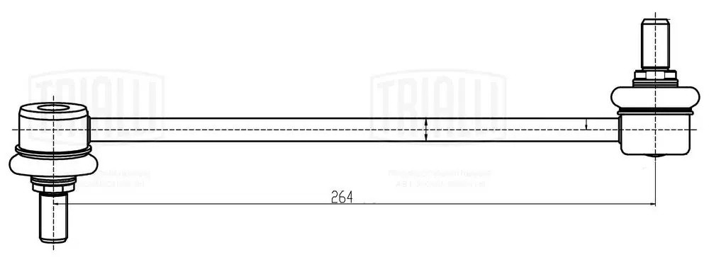 Стойка стабилизатора Hyundai Santa Fe (00-) (перед. лев.) (SP 0816) SP0816 TRIALLI