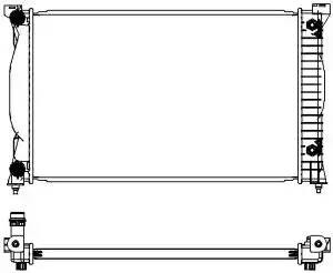 Радиатор AUDI A4 (01-04) охлаждения двигателя SAKURA 30611005 SAKURA