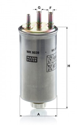 RENAULT LOGAN (2005>) 1.5 DCi WK8039 MANN FILTER