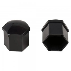 Колпачок для колесных болтов и гаек под ключ 19мм пластик глянцевые черные 20шт. AWBN05 AIRLINE