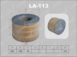 фильтр воздушный!\ Toyota Land Cruiser 3.0TD-4.2TD/4.5 74> LA-113 LYNXAUTO