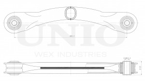 Рычаг подвески поперечный задний верхний SSP-40172 UNIO