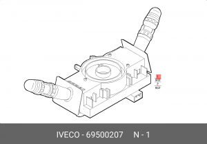 переключатель! подрулевой\ IVECO 69500207 IVECO