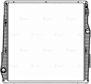 Радиатор SCANIA 5 series (04-) охлаждения двигателя (с рамкой) LUZAR LRC 2804 LUZAR