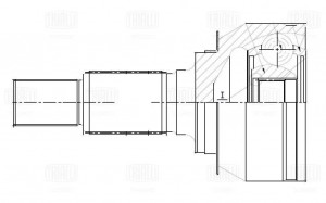 ШРУС наружный GO 0538 TRIALLI