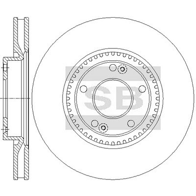 Диск тормозной SD2080 SD2080 SANGSIN