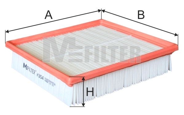 элемент воздушного фильтра кабины ! 210.5x210.5x40 \Volvo FH12/16 K954 MFILTER AUTOMOTIVE FILTERS