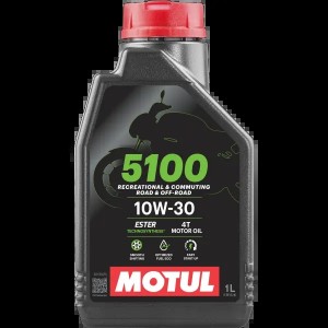 Масло моторное для 4-х тактных двигателей MOTUL 5100 4T 10W30 п/синт.1л 104062 MOTUL