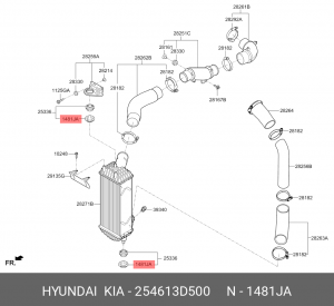Втулка 25461-3D500 254613D500 HYUNDAI KIA