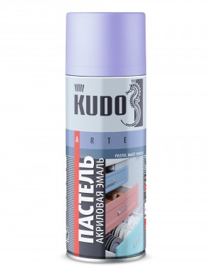 Эмаль акриловая "KUDO" сиреневая матовая (520 мл) (аэрозоль) (пастельная) KUA106 KUDO