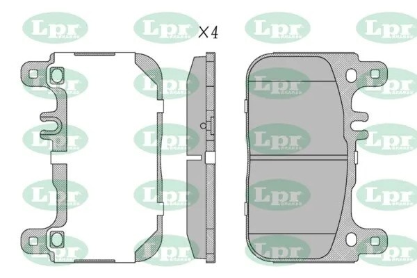 Колодки тормозные дисковые 05P1971 05P1971 LPR