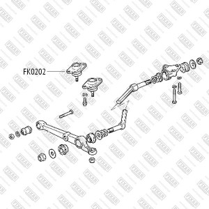 Опора шаровая нижняя левая/правая LADA 2108-21099 86- FK0202 FK0202 FIXAR