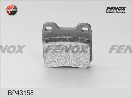 Колодки тормозные дисковые задние BP43158 FENOX