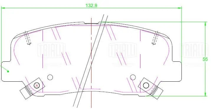 Колодки торм. для а/м Geely Atlas Pro 19- диск. перед. PF 2306 PF2306 TRIALLI