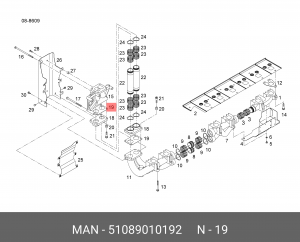 УПЛОТН.ВЫПУСКНОГО КОЛЛЕКТОРА 51089010192 MAN