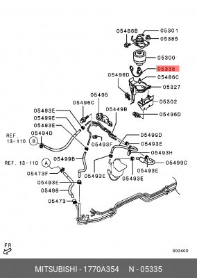 Датчик MITSUBISHI L200 воды фильтра топливного OE 1770A354 MITSUBISHI