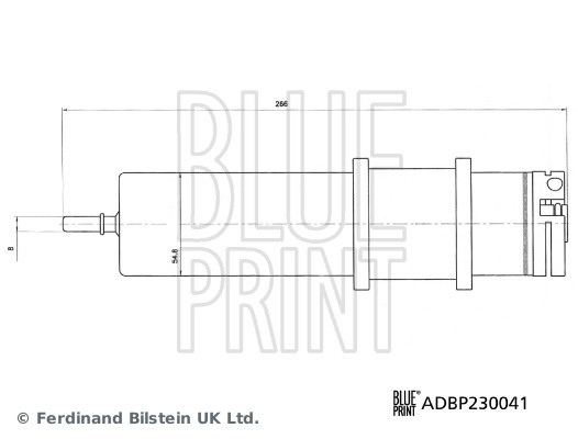 Фильтр топливный BMW 5 (G30),7 (G11),X3 (G01) BLUE PRINT ADBP230041 BLUE PRINT