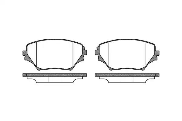 813 00 224555=D2202-01 !колодки дисковые п.\ Toyota RAV4 1.8/2.0 WTi/2.0D4-D 00> 081300 REMSA