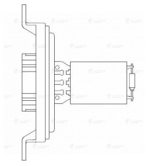 Резистор эвент. отоп. для ам ГАЗель Next (13-)ГАЗон Next (14-) (LFR 0322) LFR032 LFR 0322 LUZAR